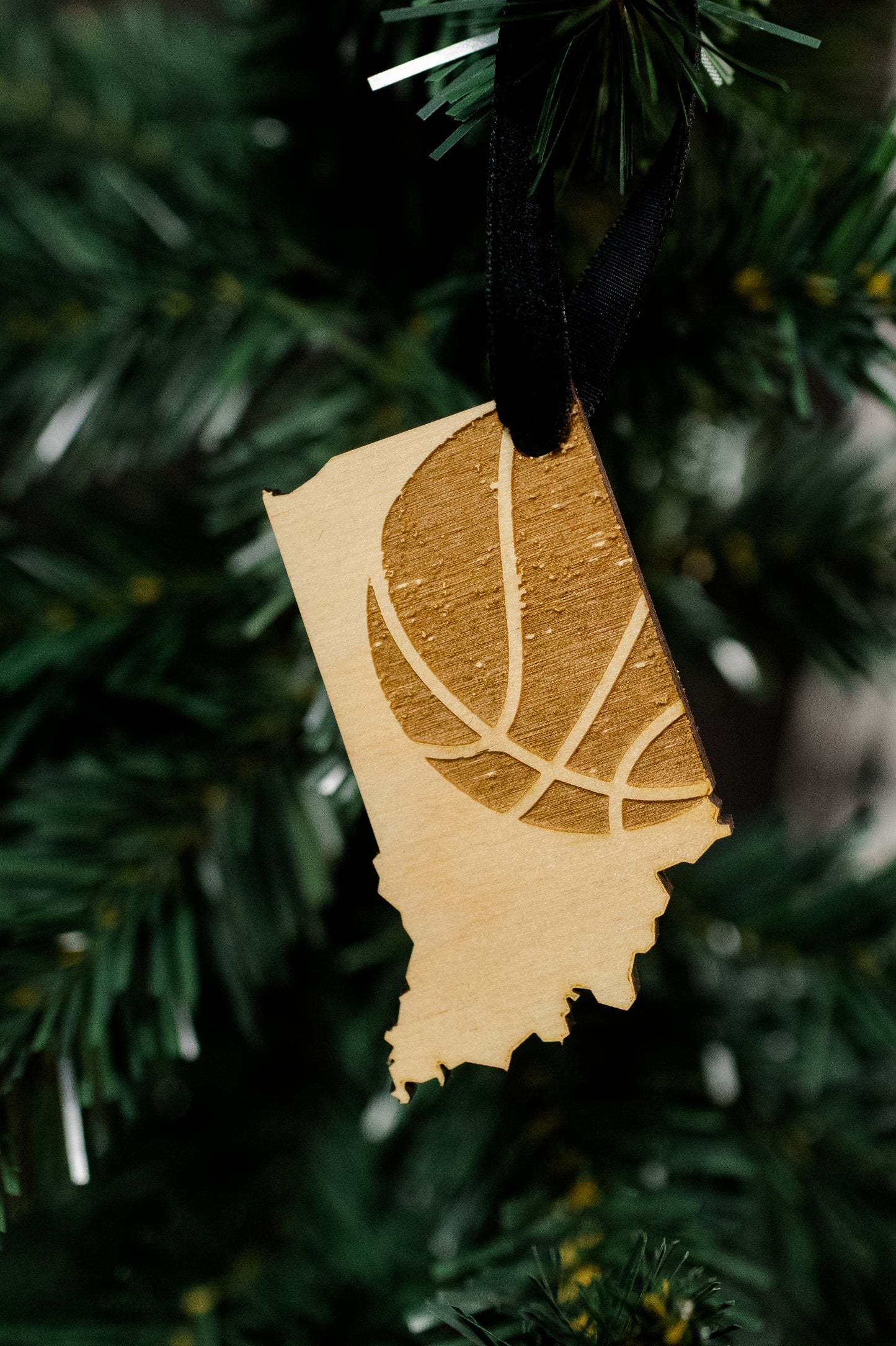 Vintage Basketball Indiana Ornament