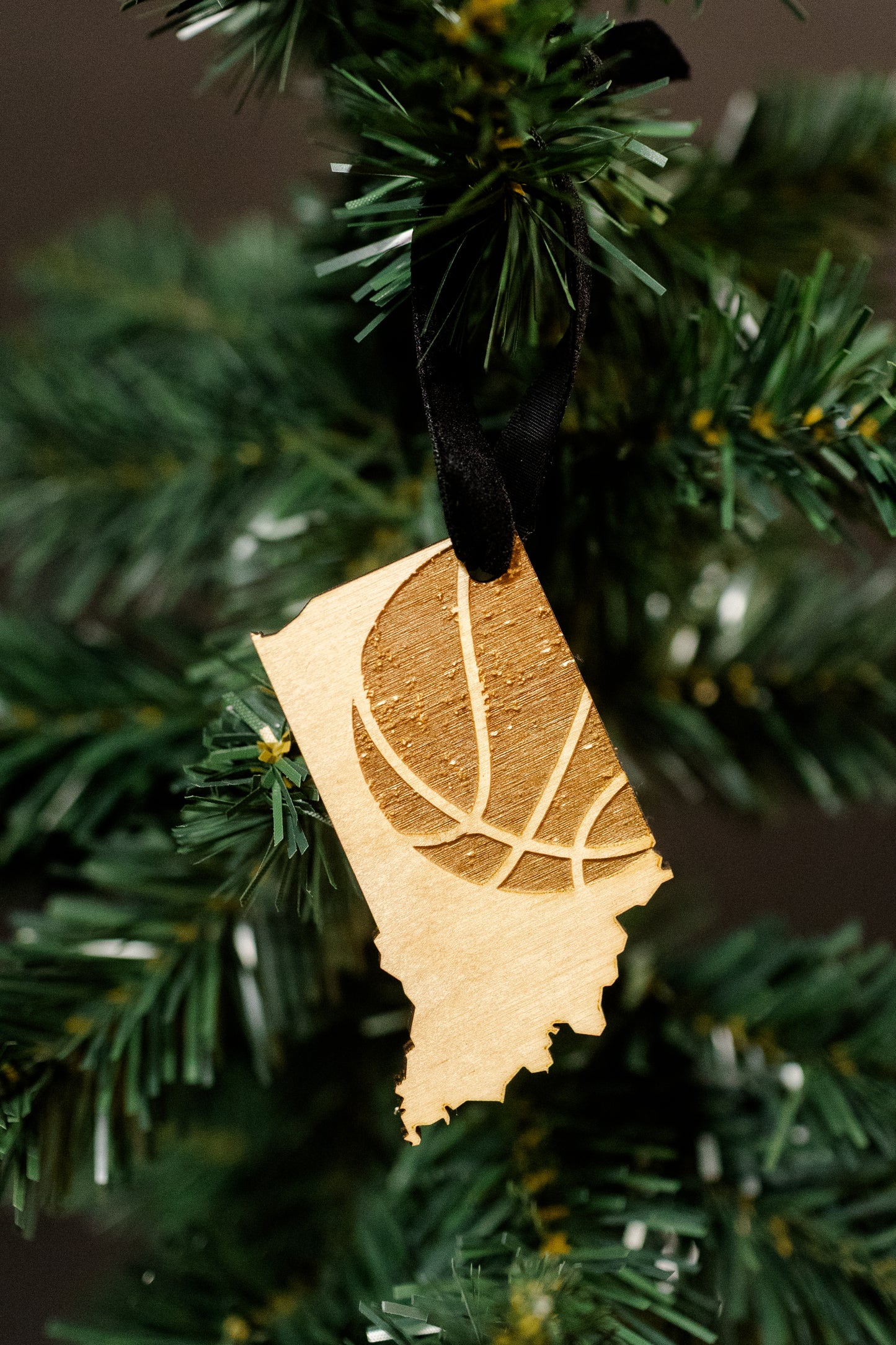 Vintage Basketball Indiana Ornament