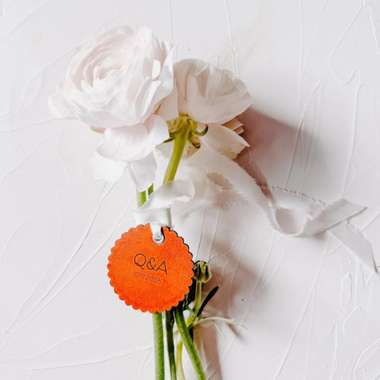 Custom Leather Bouquet Charm