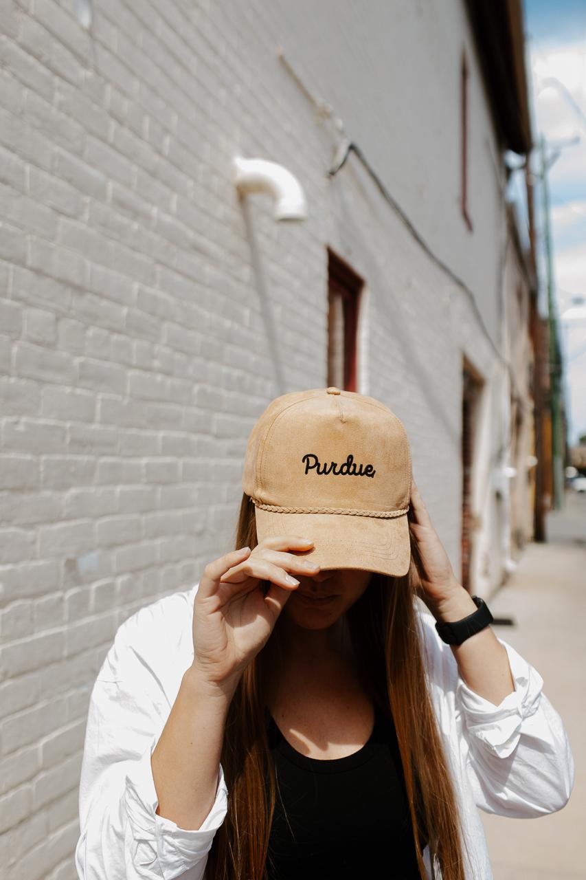Purdue Script Suede Hat