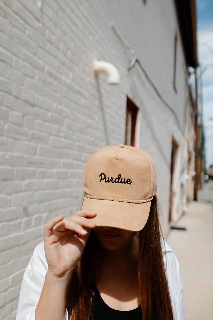 Purdue Script Suede Hat