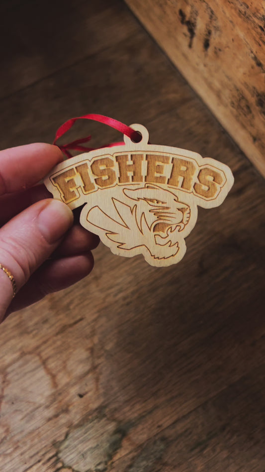 Fishers Tigers Ornament