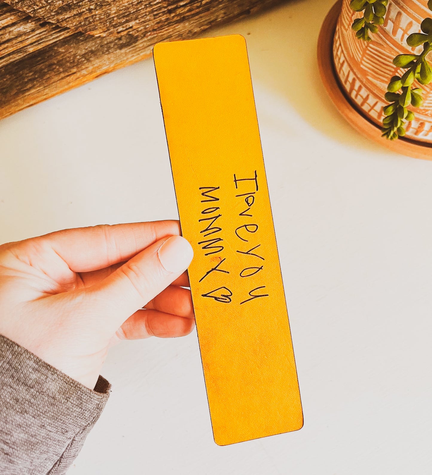 Bookmark with Actual Handwriting
