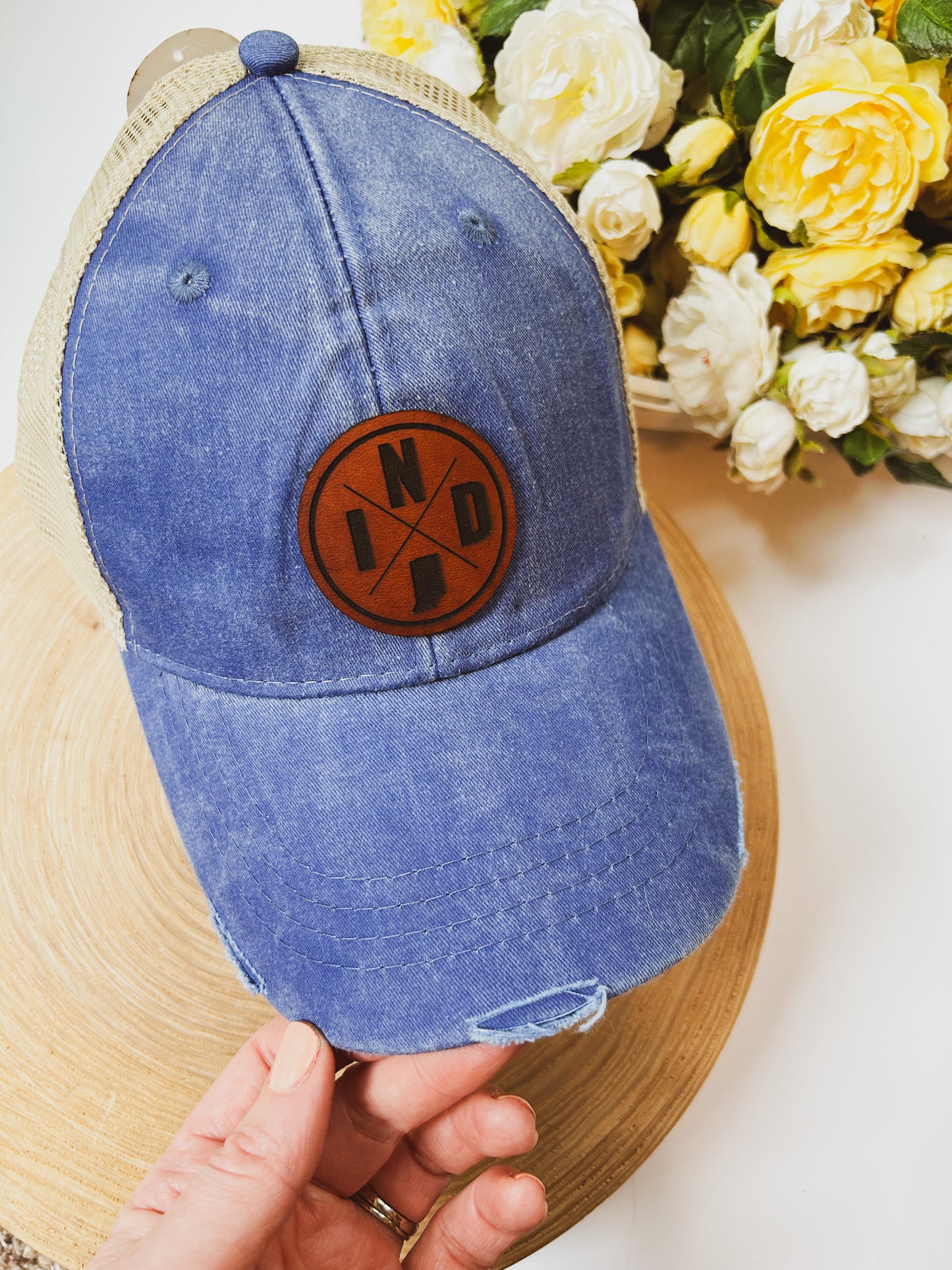 Custom Logo Leather Patch Hat