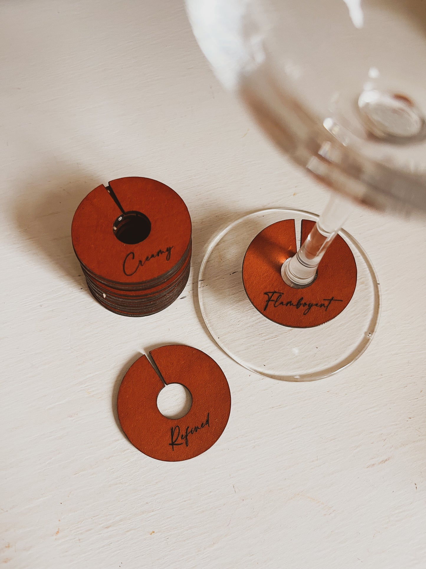 Wine Charm Sets, Name Tag for Glasses with Stems
