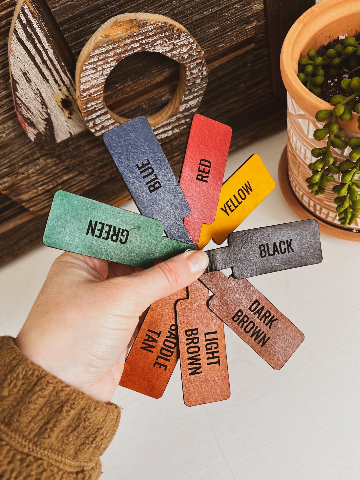 Leather Gift Tags