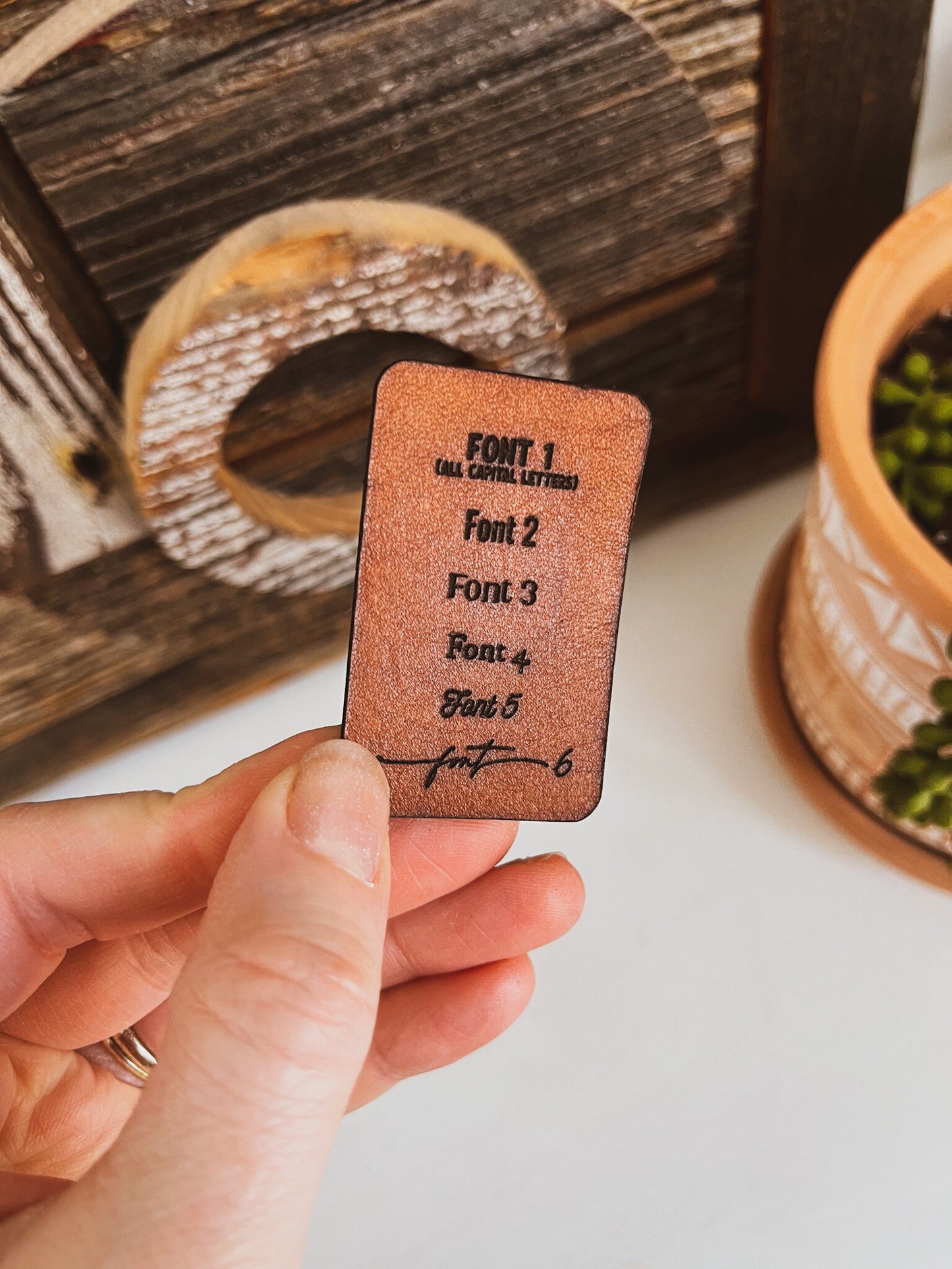 Leather Gift Tags